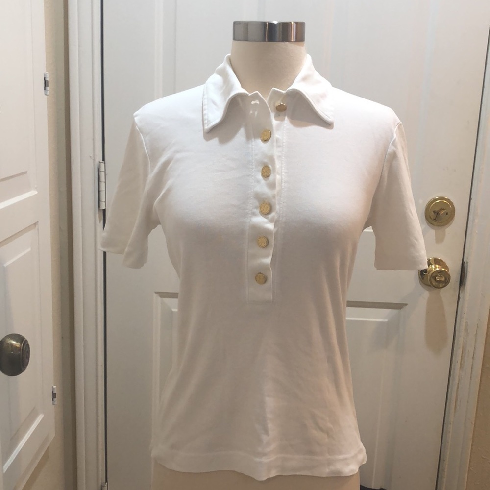 Tory Burch off white polo
